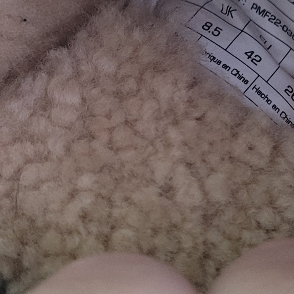 Pendelton Brown Suede Men's Slippers with Patterned Accent Sherpa 9 - Picture 2 of 7